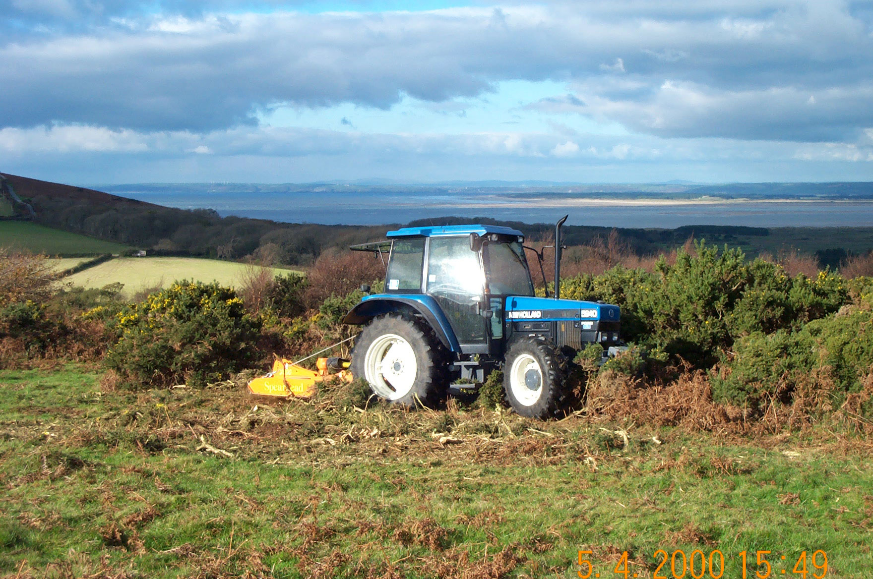 Ryers-tractor-swiping-gorse-gower-commons